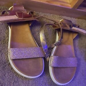 Justice White Sandals